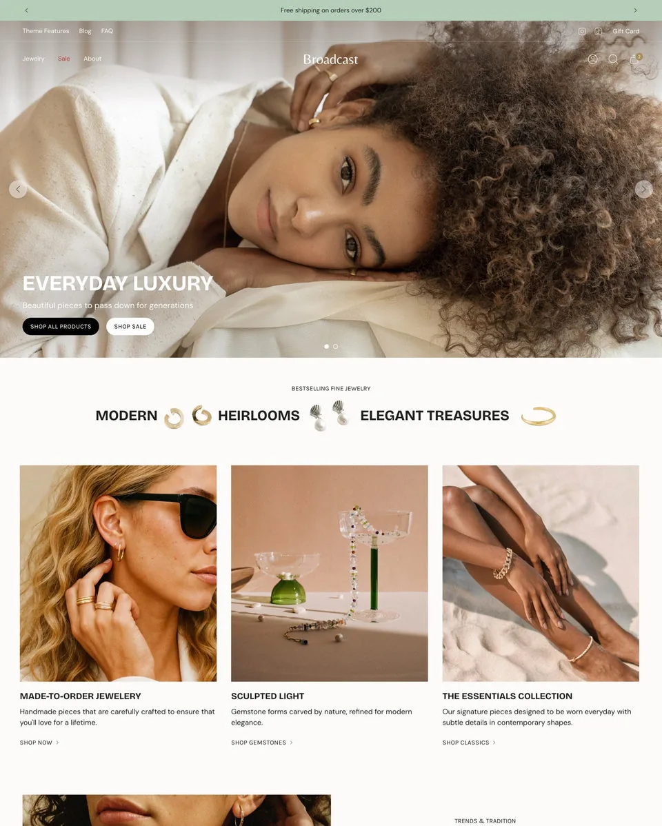 Broadcast — Store theme