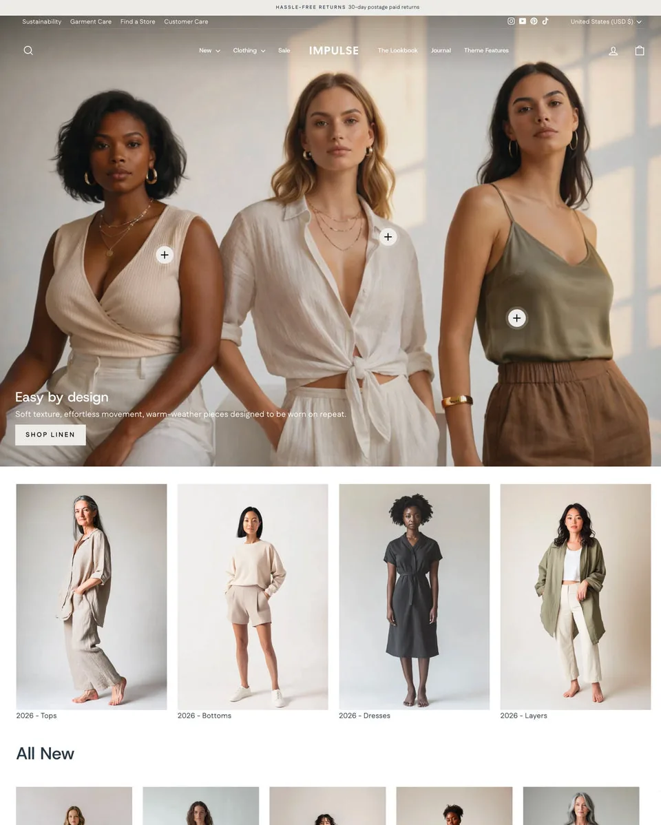 Impulse — Store theme